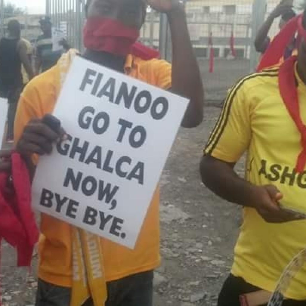 Irate Ashgold Supporters Call for Fianoo's Head
