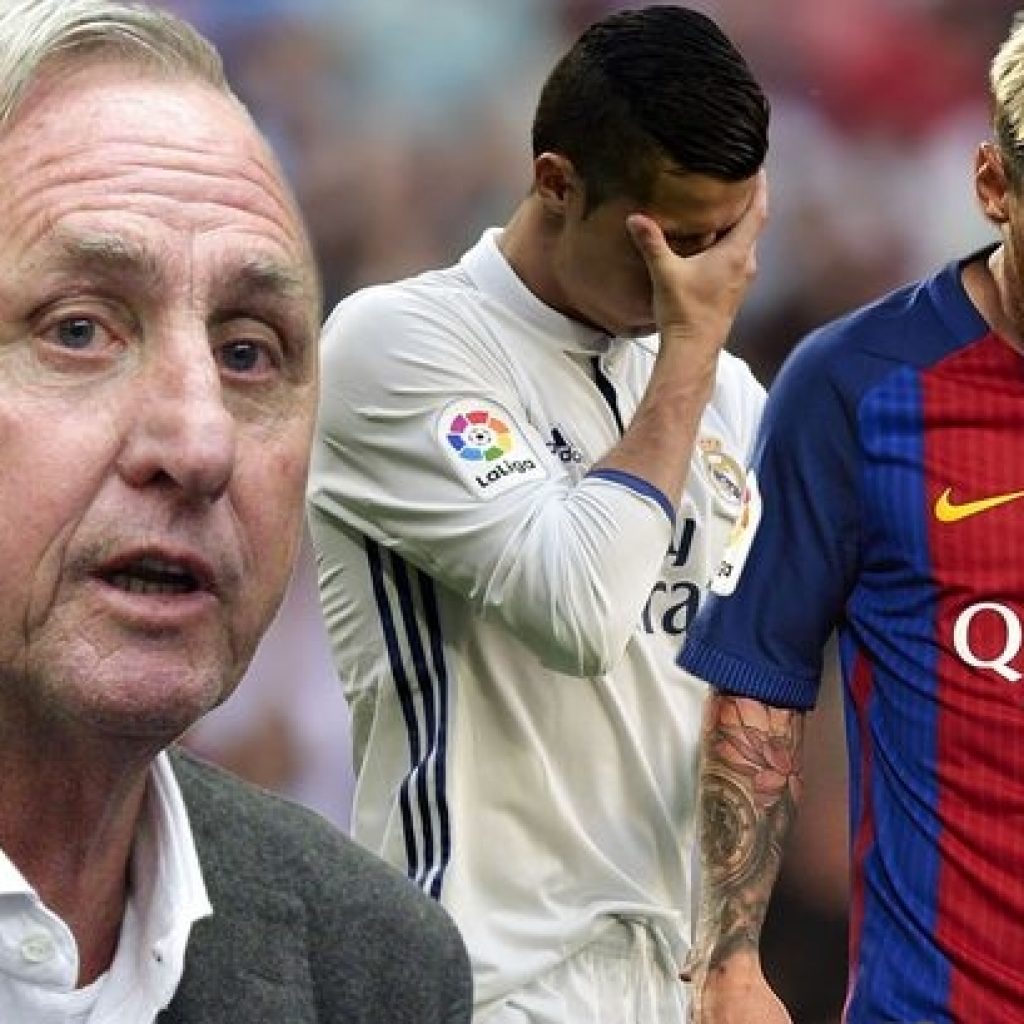Lionel Messi and Cristiano Ronaldo both left out of Johan Cruyff's all-time XI