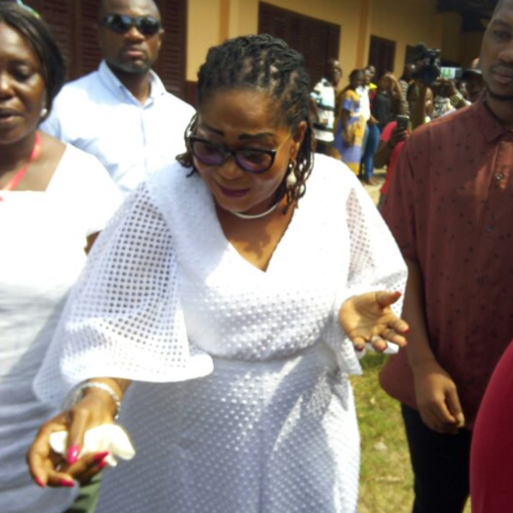 PHOTOS: First Lady Lordina Mahama Casts Her Vote