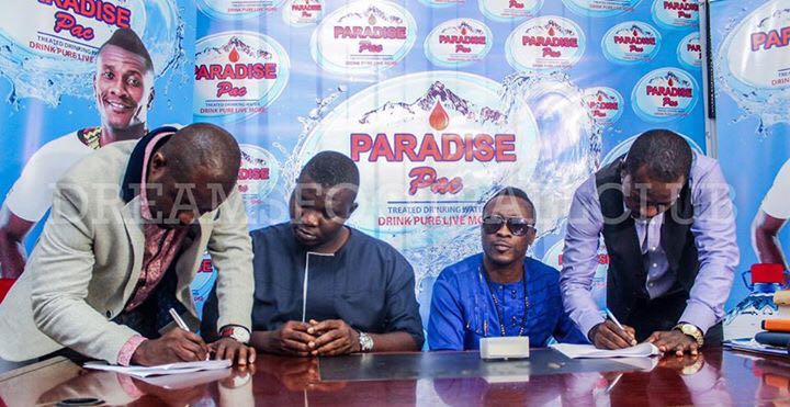 Dreams FC sign partnership deal with Paradise Pac Mineral Water