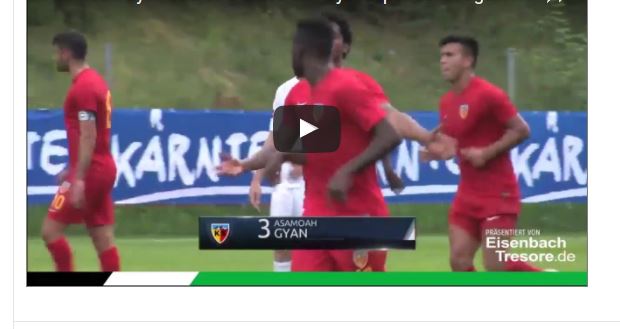 VIDEO: Asamoah Gyan in blistering form as he scores again in pre-season