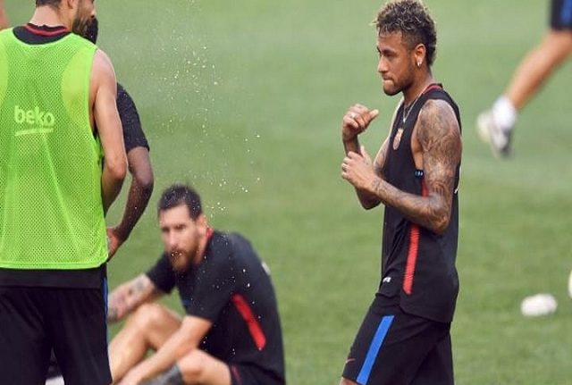 VIDEO: Neymar storms out of Barcelona training after fight with new teammate  Semedo