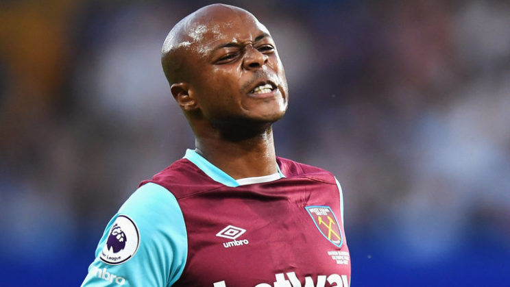 West Ham fans want Andre Ayew sold amid Inter Milan interest