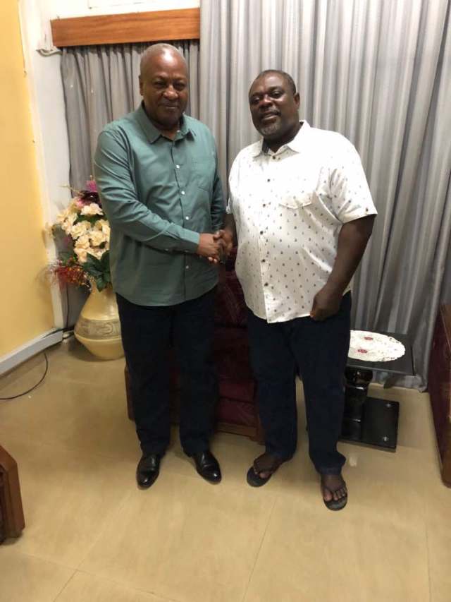 PHOTOS: Mahama visits Anyidoho at Police HQ