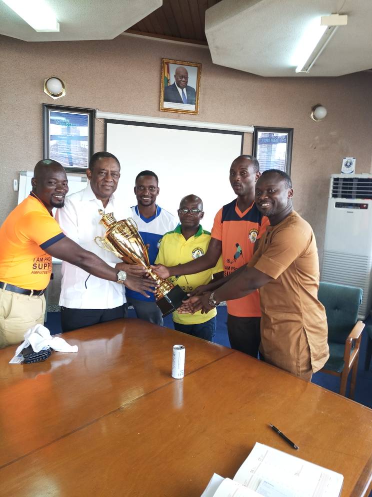 Ghana Amputee Football League Trophy arrives in TOR
