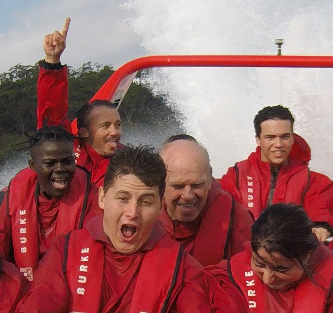 Photos: Wiyaala and Manager Enjoy Motor Boat Ride In Sydney