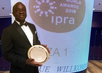 Group CEO, Ernest Boateng in Barcelona, Spain for the Award Ceremony