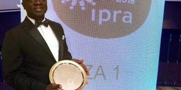 Group CEO, Ernest Boateng in Barcelona, Spain for the Award Ceremony