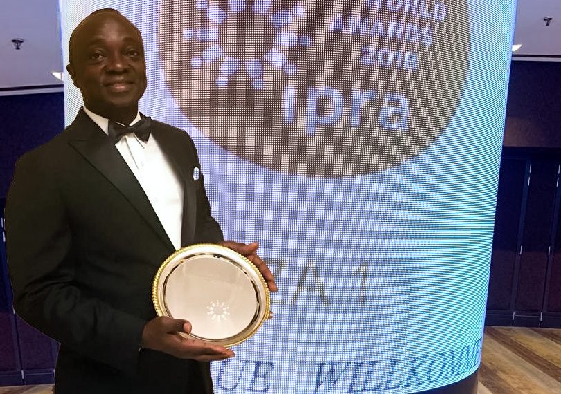 Group CEO, Ernest Boateng in Barcelona, Spain for the Award Ceremony