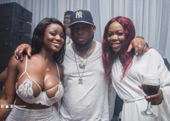 Nina Richie puts her huge boobs on display at DJ Mensah’s Party