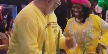 VIDEO: Watch Papa J take the dance floor with wife Nana Konadu on her 70th birthday