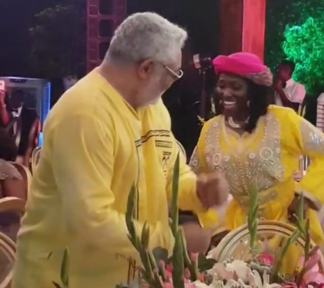 VIDEO: Watch Papa J take the dance floor with wife Nana Konadu on her 70th birthday