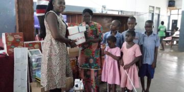 PHOTOS: Maame Serwaah donates generously to Akropong school for the blind