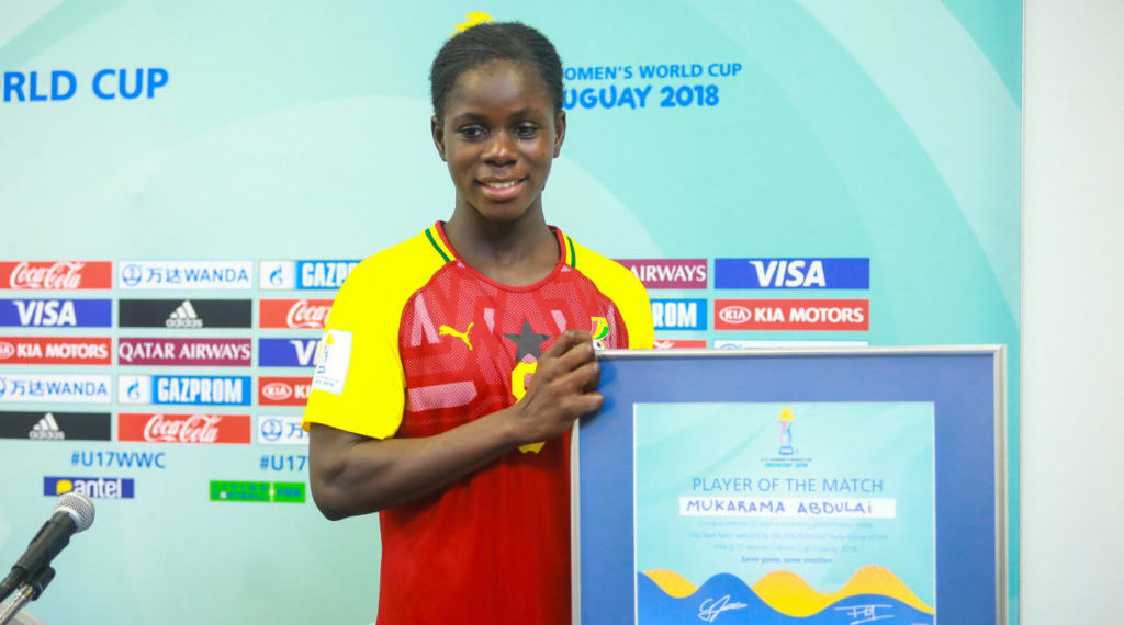 FIFA U-17 WWC: Mukarama Abdulai picks up Player of the Match award