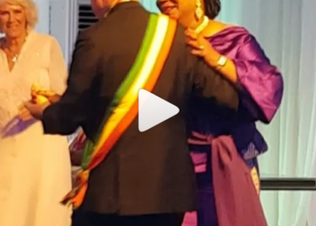VIDEO: President Nana Addo and The Prince of Wales exchange wives as they share a dance
