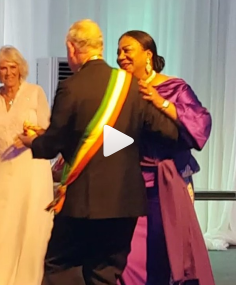 VIDEO: President Nana Addo and The Prince of Wales exchange wives as they share a dance
