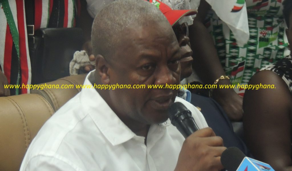 Mahama promises to embark on decent campaign devoid of insults