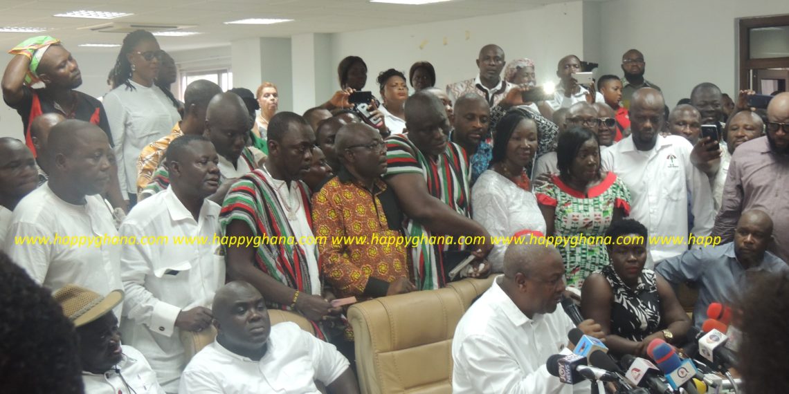 Mahama, Alabi, Bagbin, Sly Mensah submit nomination forms ahead of deadline