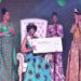VIDEO: Miss Congo weavon caught fire on stage after being crowned Miss Africa 2018