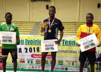 Ghana tennis star Felix Lartey clinches Bronze medal at the 2018 Abidjan International Open