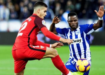 Deportivo Alaves midfielder Mubarak Wakaso walks suspension tightrope ahead of Girona clash