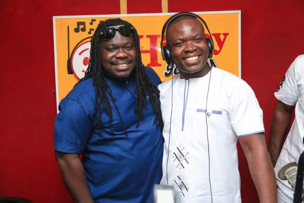 PHOTOS: MUSIGA President Obour commends Happy FM’s host Nyansa Boakwa for a fantastic work done