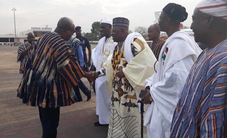 Mahama arrives in Yendi for new Yaa Naa’s coronation