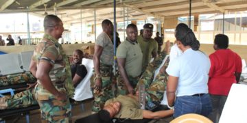 UNMISS GHANABATT 7 cleans Ningo and donates blood at TGH
