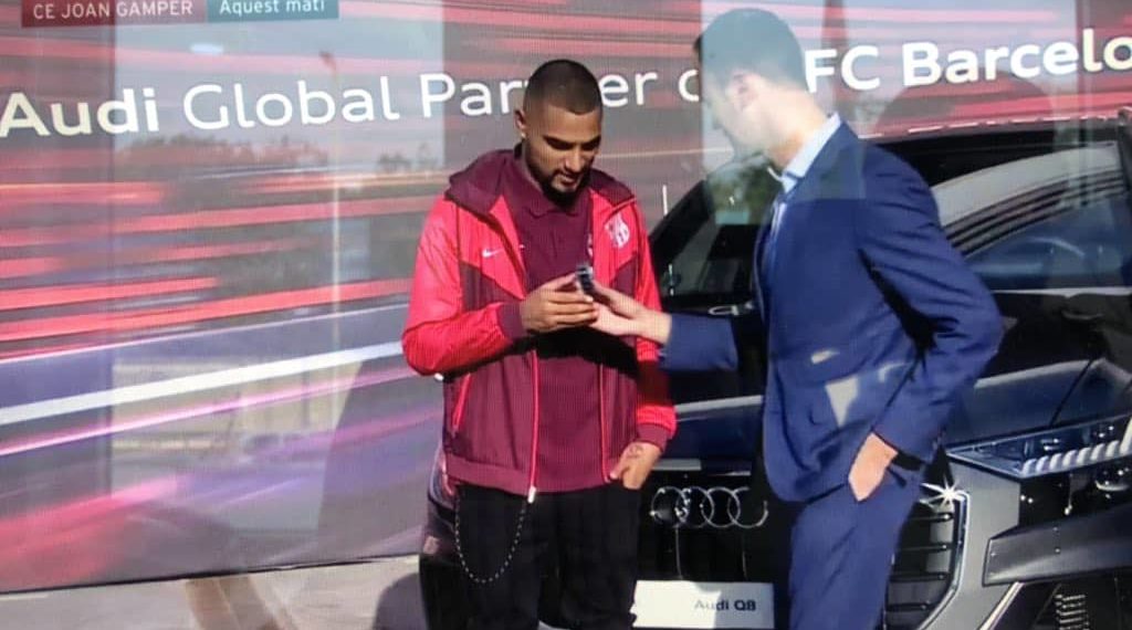 Barcelona new boy Kevin-Prince Boateng receives brand new car from sponsor Audi
