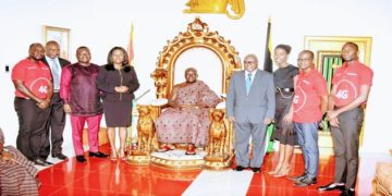 Asantehene commends Vodafone on Ghanaian CEO