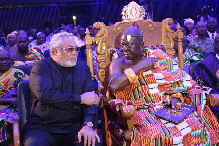 You’ve set a standard in Chieftaincy – Rawlings to Otumfuo