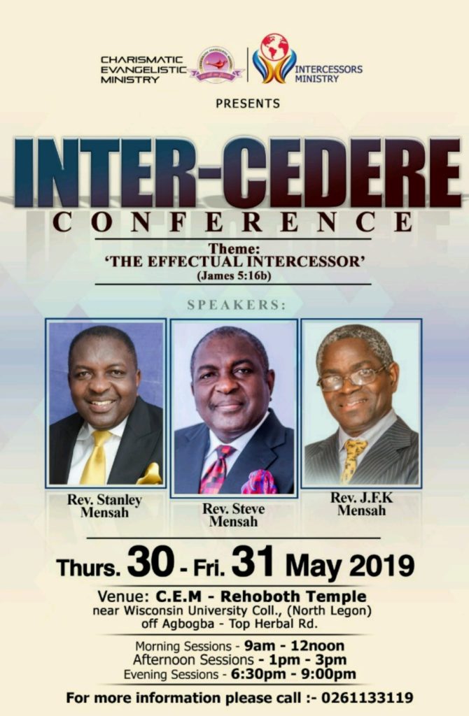 CEM to host Intercedere Conference
