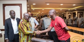 VIDEO: Nana Addo arrives at Ismailia stadium to witness  Ghana-Benin match