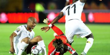 Ghana-Guinea Bissau AFCON clash: all the actions in pictures.