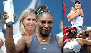 ‘I’m sorry I couldn’t do it today’: Serena Williams breaks down in tears