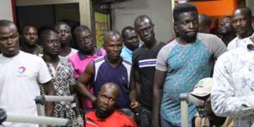 Photos + Video: Taxi Drivers storm premises of Happy FM over alleged assault on colleague by city guard