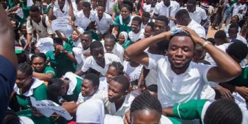 PHOTOS: Trainee Nurses storm Mahama’s campaign grounds
