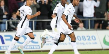 Swansea City 3-1 Northampton Town: Andrew Ayew brace rescues Swans