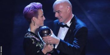 Best Fifa Football Awards 2019: Megan Rapinoe wins ahead of Lucy Bronze and Alex Morgan