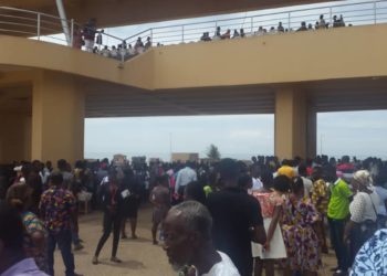 Photos: Parents storm Independence Square over SHS placement