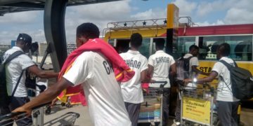 PHOTOS: Black Queens jets off to Kenya