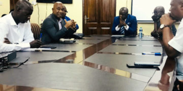 Ghana FA president, Council members interact with Staff