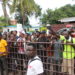 Photos + Video: Crowd mob Shatta Wale after interview on Happy FM