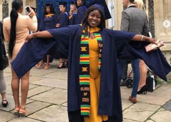 Photos: Kaakie graduates from Anglia University in London
