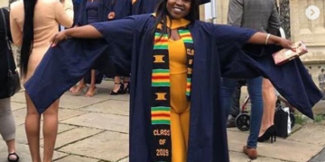 Photos: Kaakie graduates from Anglia University in London