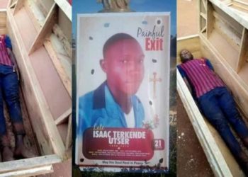 Photos: Man dies a day after lying in a coffin to take pictures