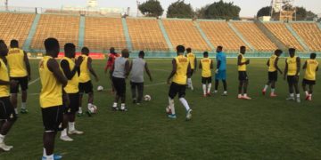 PHOTOS: Black Meteors hold final training session ahead of Cote D’Ivoire clash (U-23 AFCON)