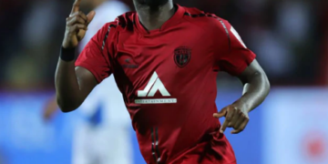 VIDEO: Asamoah Gyan bags third league goal of the season against Mumbai City