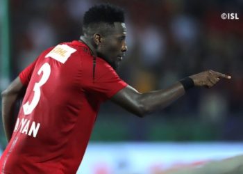 Performance of Ghanaian players abroad: Gyan, Boakye-Yiadom score for respective clubs
