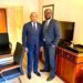 Kurt Okraku pays courtesy call on CAF president